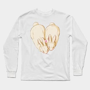 Heart bunnies Long Sleeve T-Shirt